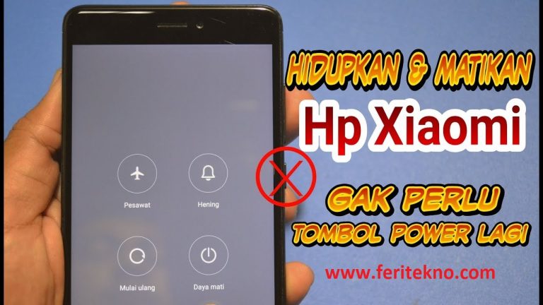 cara mematikan hp xiaomi