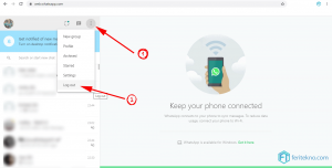 cara keluar dari whatsapp web