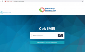 cara mengecek imei hp terdaftar atau tidak di kemenperin