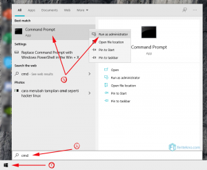 cara merubah cmd ke system32