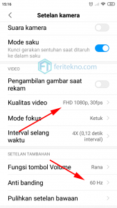 cara setting kamera xiaomi redmi - video hd