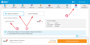 cek tagihan indihome lewat blibli