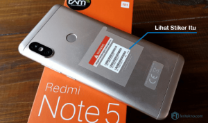 cek xiaomi asli - lihat imei dan meid stiker