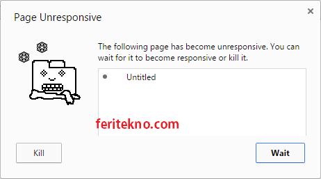 page unresponsive google chrome