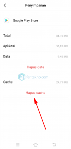 play store terhenti tidak bisa dibuka - hapus cache