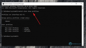 disconnect wifi menggunakan cmd - netsh wlan show profiles