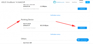 download driver touchpad asus - pointing device