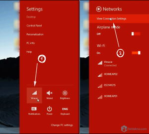 forget wifi di laptop windows 8 - view connection