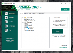 menghilangkan virus di laptop dengan smadav