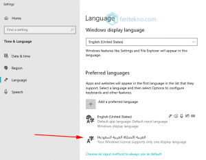 mengubah keyboard ke bahasa arab - berhasil