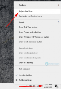 setting jam otomatis windows - adjust time date