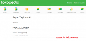 Mengecek Tagihan Air PDAM Lewat Tokopedia