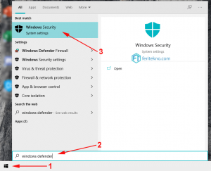 mematikan windows defender - windows security