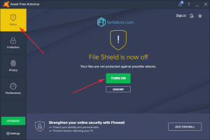 mengaktifkan antivirus avast versi kedua