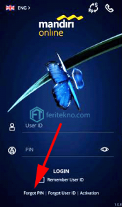 lupa password mandiri online