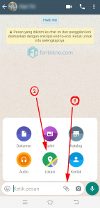 cara menambah lokasi di whatsapp