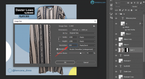 memperbesar resolusi foto di photoshop