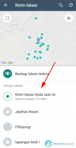 menambah lokasi baru di whatsapp