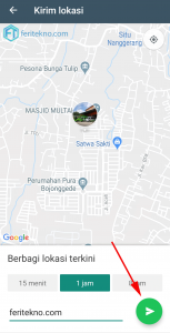 share live location di whatsapp