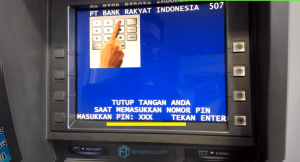 cek saldo atm bri di mesin atm - masukkan pin