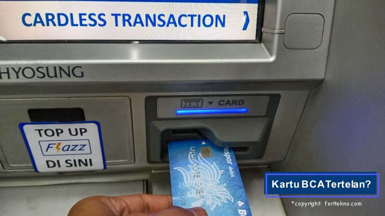 kartu atm bca tertelan