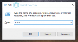 mengatasi gpedit - buka mmc