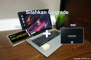 mengatasi laptop lemot windows - uprade ram ssd