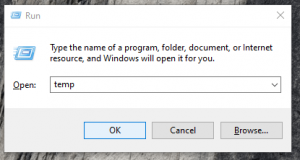 menghapus cache di laptop windows - temp