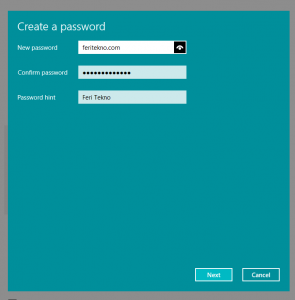 cara buat password di laptop window 10