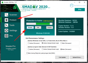 cara mematikan antivirus smadav - disable