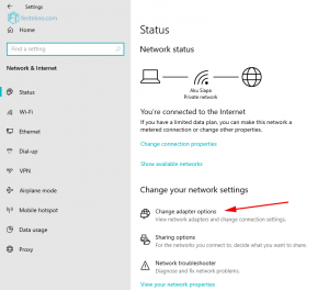 mengatasi wifi tanda seru kuning - change adapter