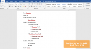 cara buat daftar isi otomatis di ms word