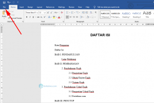 cara mengubah margin ke cm word - file