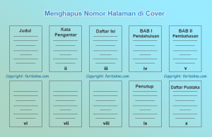 menghilangkan nomor halaman pada cover tanpa menghapus halaman yang lain