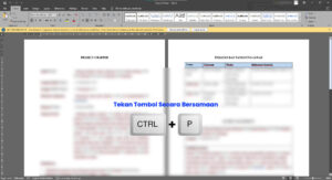 cara ngeprint di laptop ctrl p
