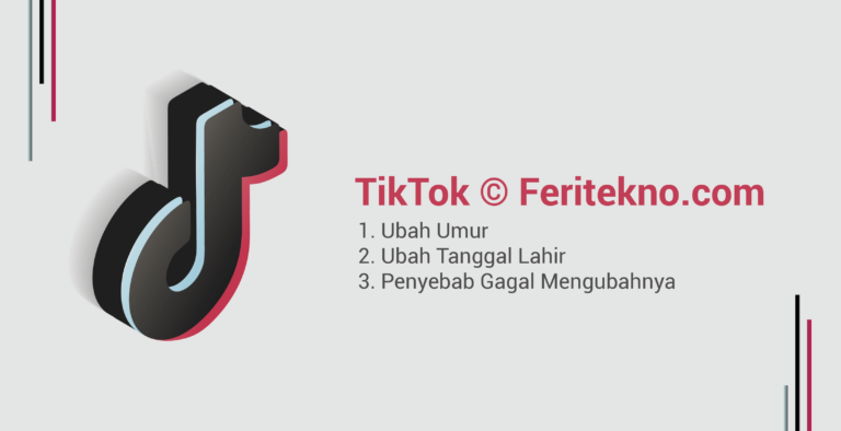 mengubah umur tanggal lahir tiktok