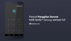 cara membuka pola hp yang lupa dengan panggilan darurat