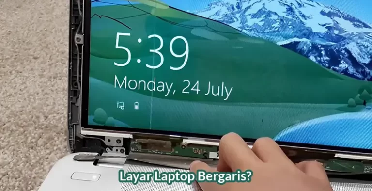 mengatasi layar laptop bergaris