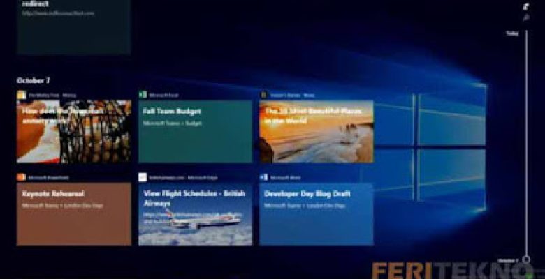 Cara Mematikan Timeline di Windows 10