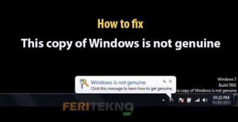 Cara Menghilangkan Windows 7 Build 7601 This Copy of Windows is not Genuine
