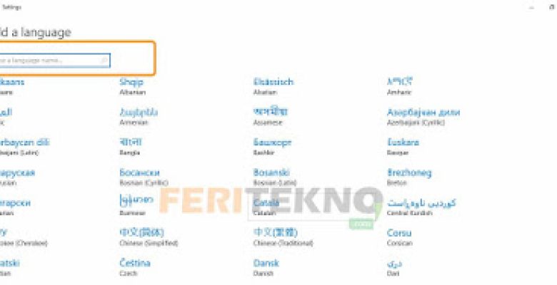 Mengganti Bahasa di Windows 10