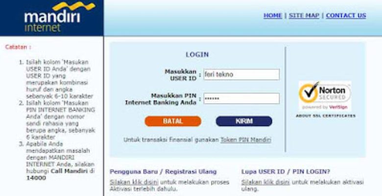 cara beli pulsa listrik lewat mandiri