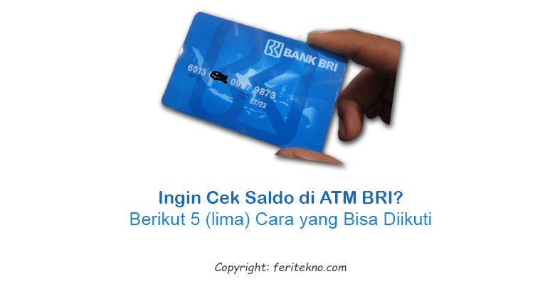 cara cek saldo atm bri di mesin atm