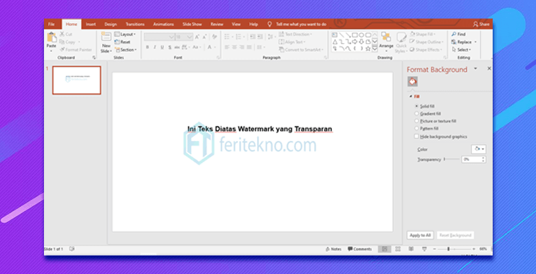 cara membuat gambar transparan di powerpoint 2007 2010 2013 2016