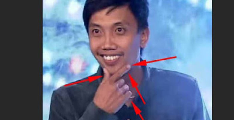 cara membuat tanda panah pada gambar