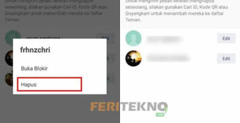 cara menghapus teman di line sekaligus