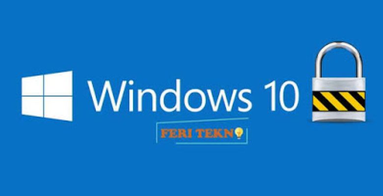 cara mengunci laptop windows 10