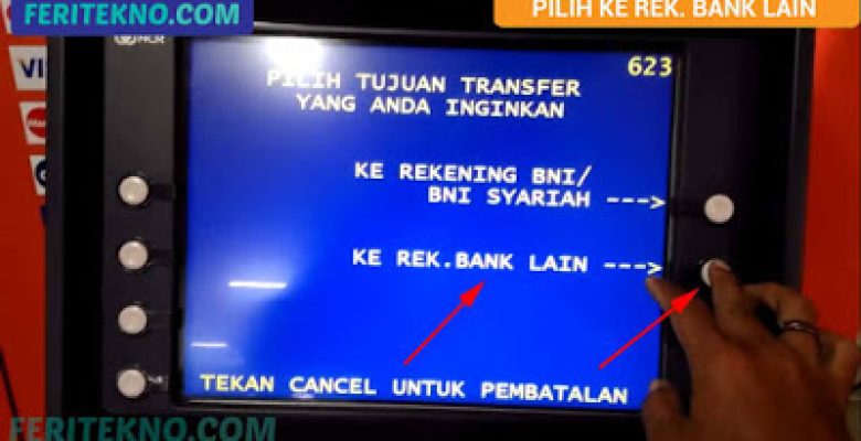 cara transfer uang lewat atm bni