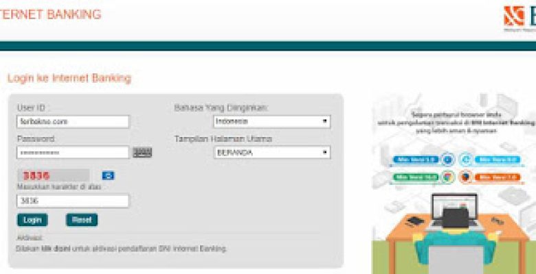 daftar internet banking bni online