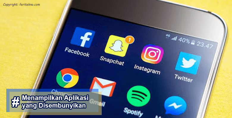 menampilkan aplikasi yang disembunyikan